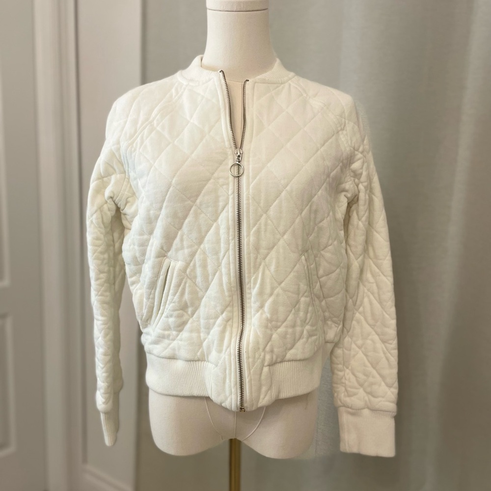 Bershka Quilted Bomber Jacket